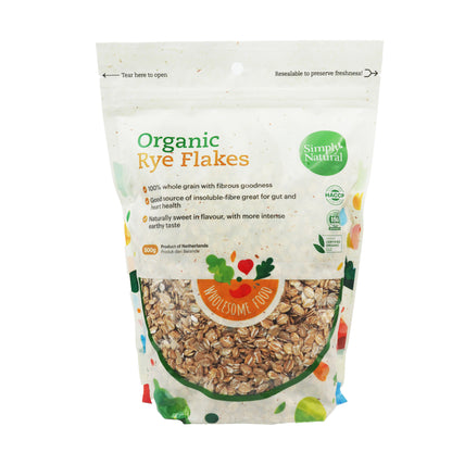 Organic Rye Flakes 500g