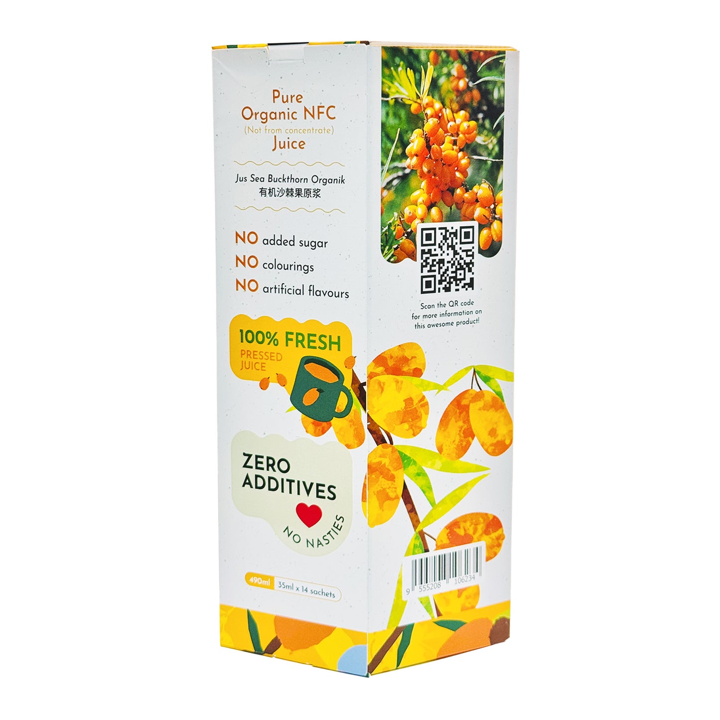 Organic Sea Buckthorn Elixir (Sachet) 490ml