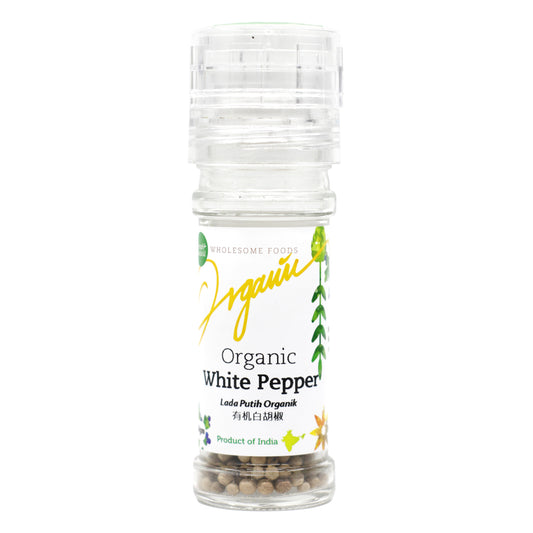 Organic White Pepper IND BTL 50g