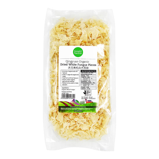 Organic QY Dried White Fungus Pieces 70g