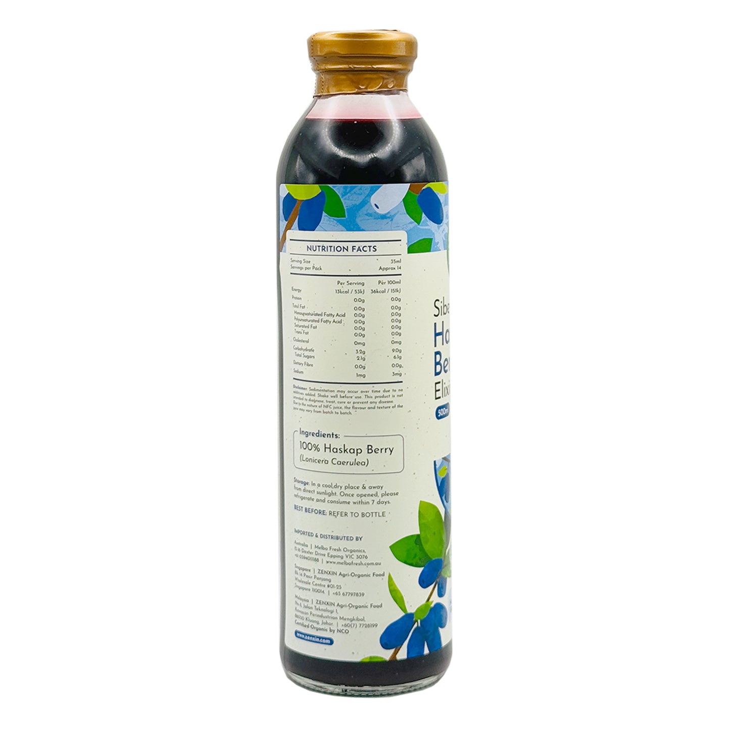 Siberian Haskap Berry Elixir 500ml