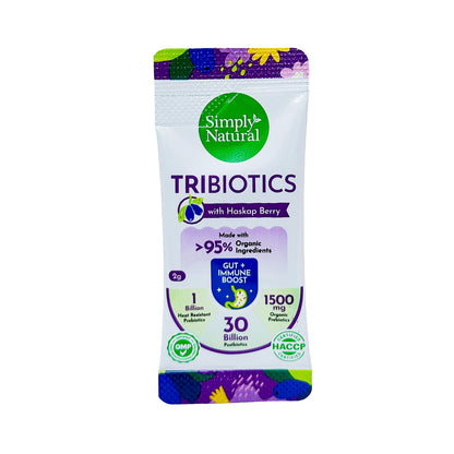 Organic Tribiotics 60g (30x Sachet) 3-in-1 Tribiotics: Pre + Pro + Postbiotics