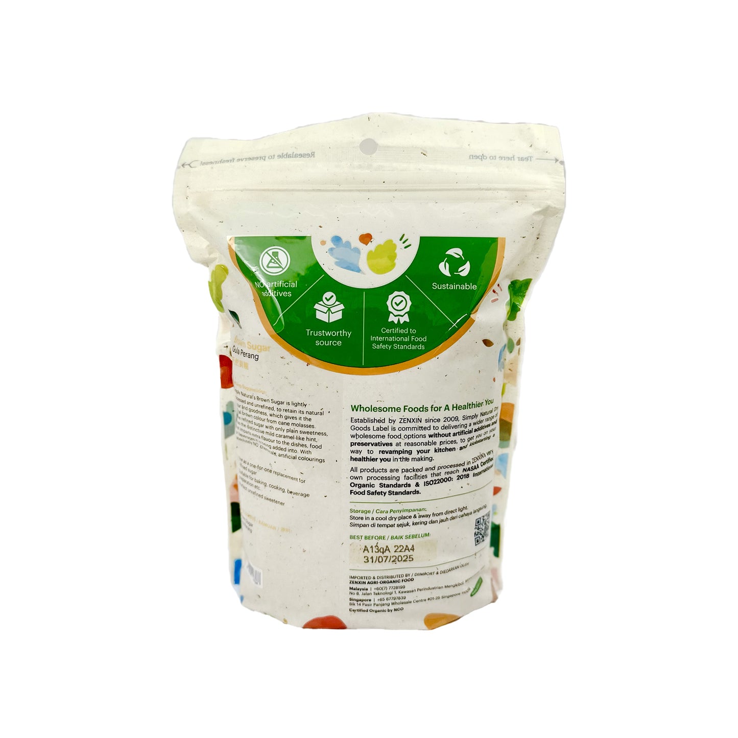 Natural Brown Sugar 1kg Malaysia