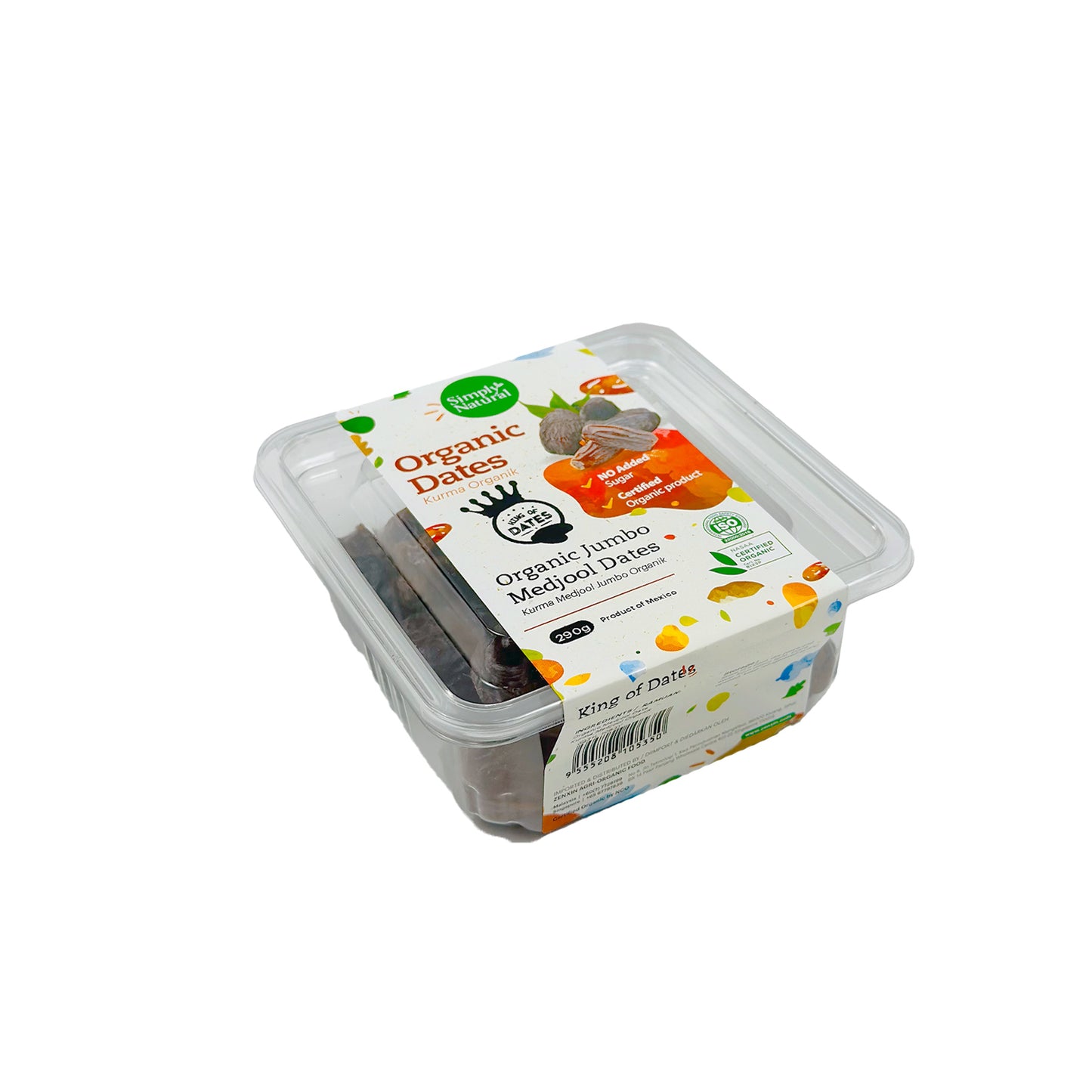 Organic Jumbo Medjool Dates 290g