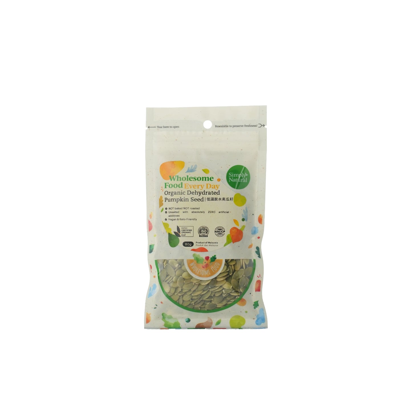 Organic Dehydrated Pumpkin Seed 80g