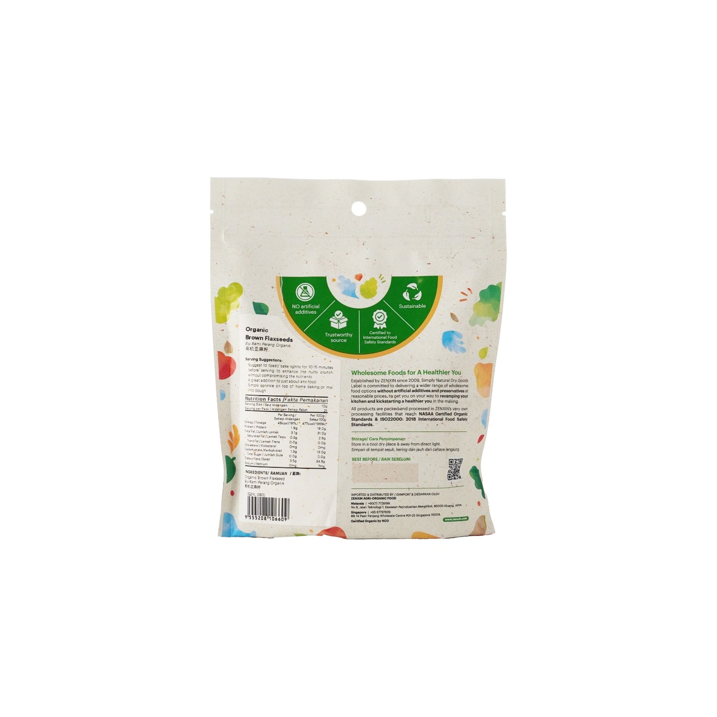 Organic Brown Flaxseed 250g