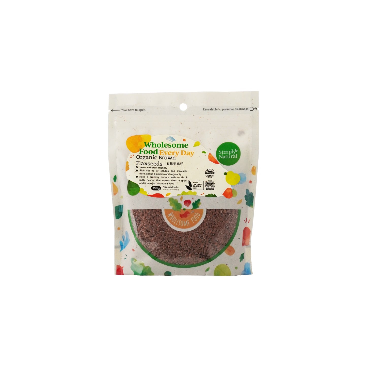 Organic Brown Flaxseed 250g