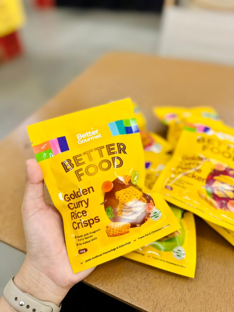 BG Golden Curry Rice Crisps  30g Small Pack