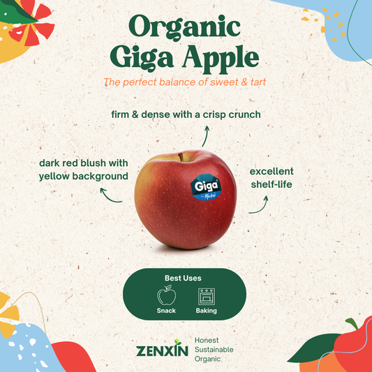 Organic Giga Apples 4pcs